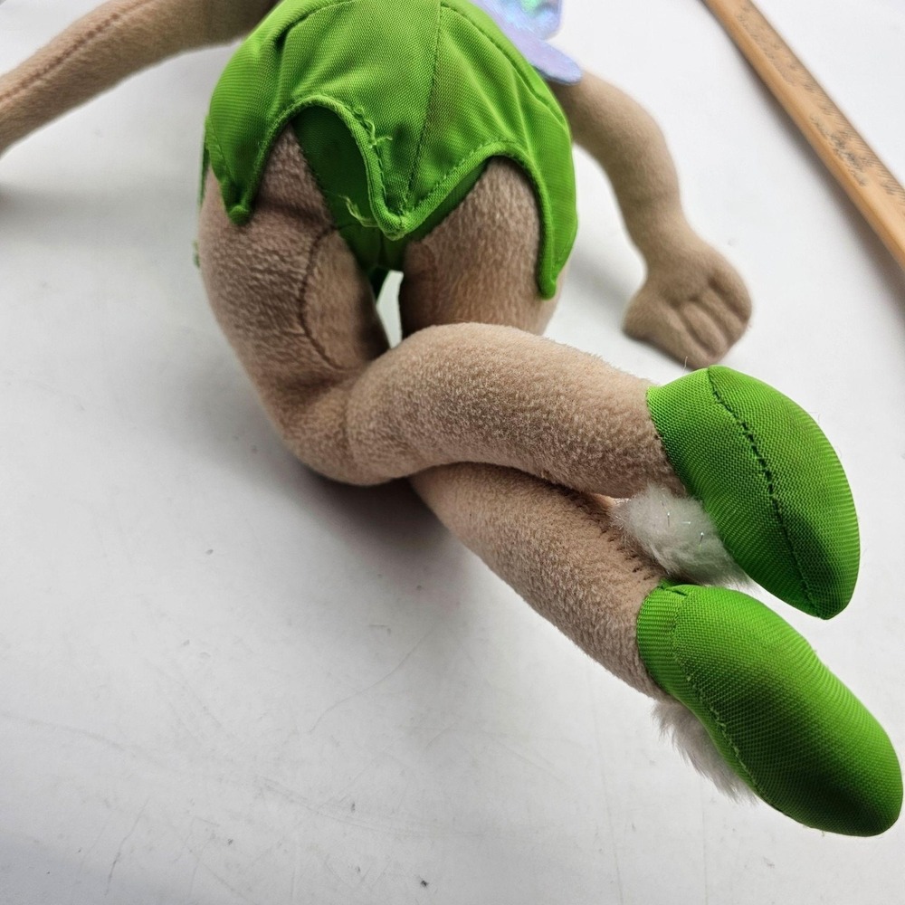 Disney Fairies Tinker Bell Plush Doll Stuffed Toy Medium Green Wings Cute - Picture 4 of 7